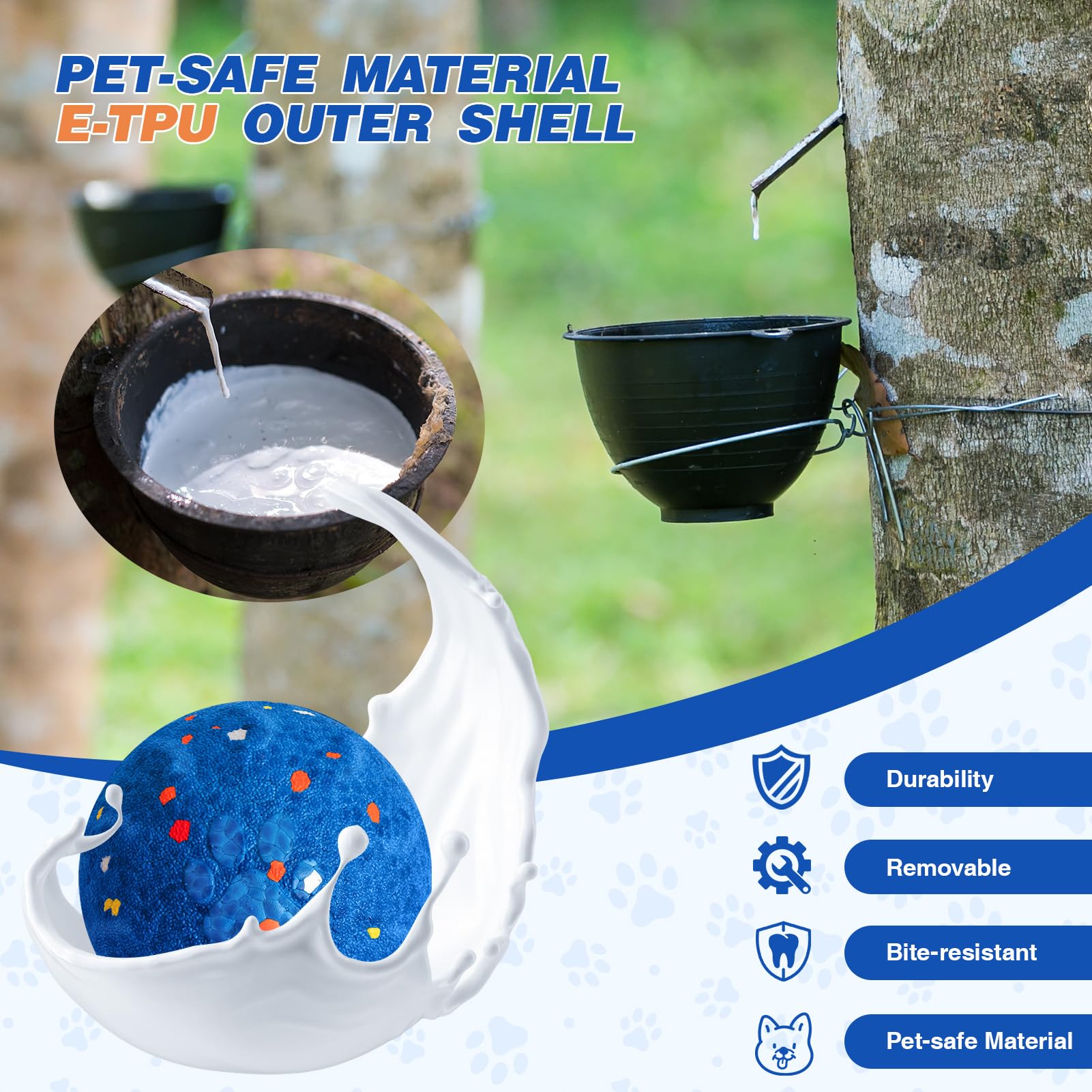 SUJF interactive dog ball charging cable setup for USB recharge