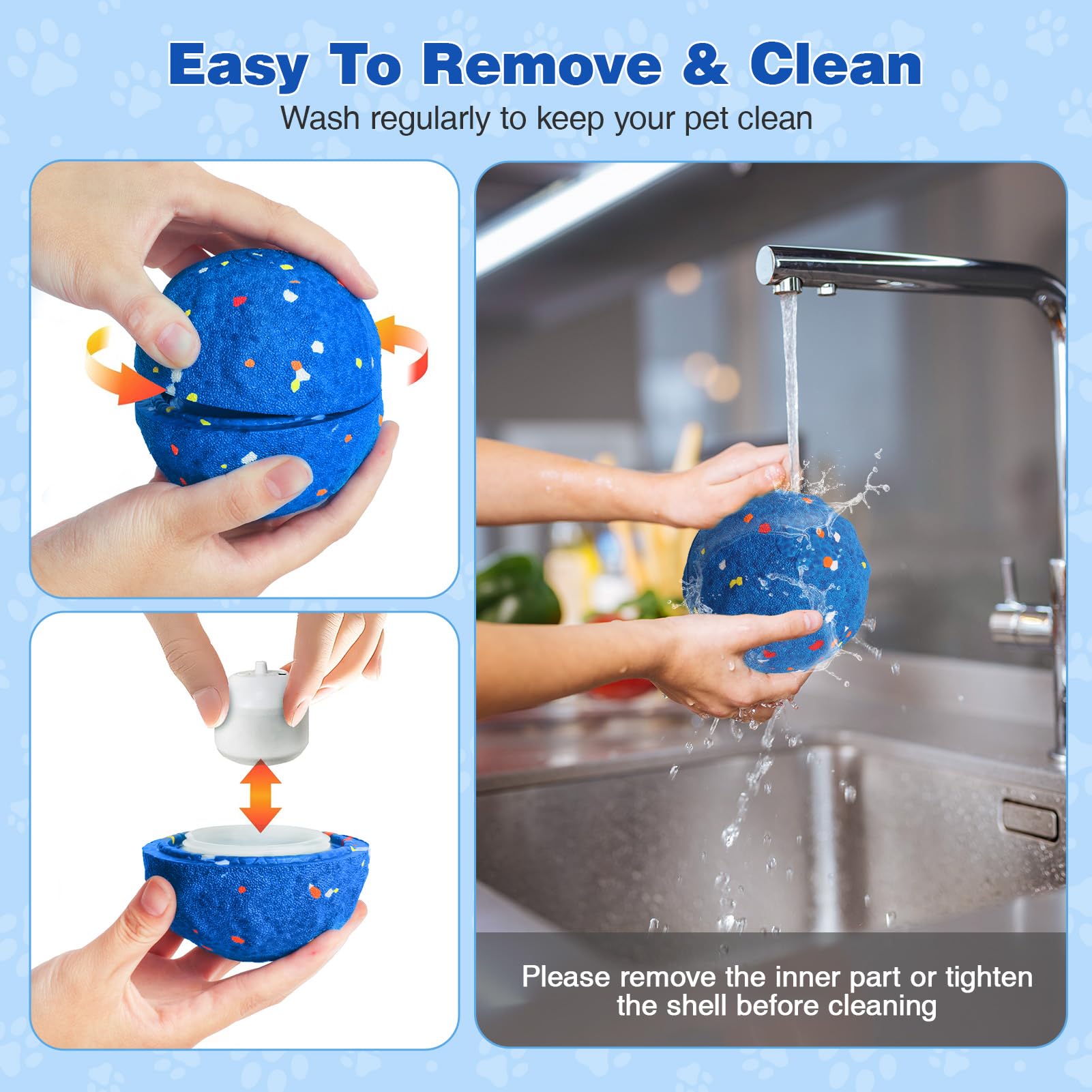 SUJF interactive dog ball in use during backyard training and games