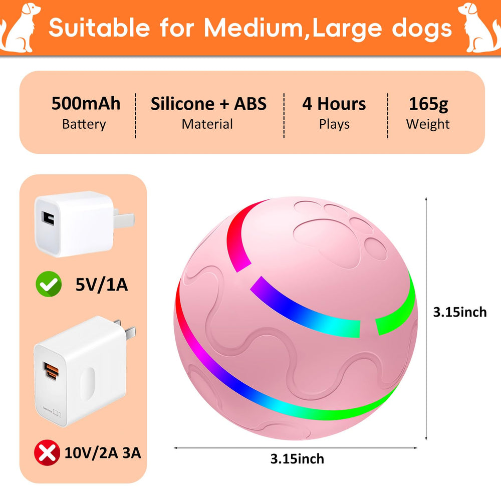 SUJF interactive dog ball irregular rolling on hard floors