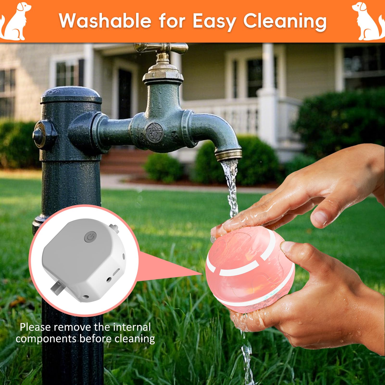 SUJF interactive dog ball ideal for medium and large dogs