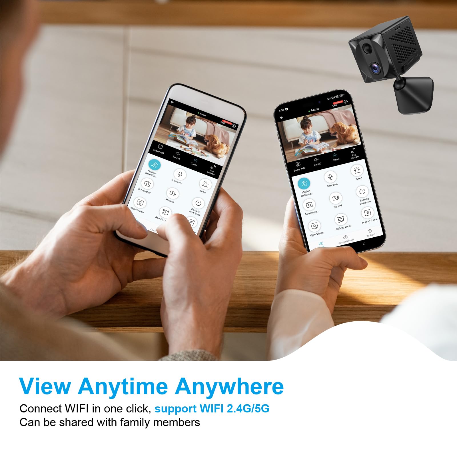 SUJTKZL motion-detection and night-vision lens deliver reliable vigilance in any lighting