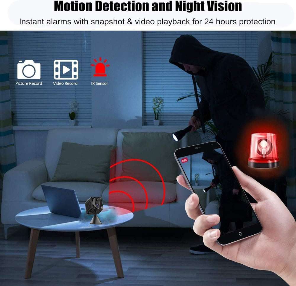 SUJTKZL indoor camera helps you check on pets or office space anytime