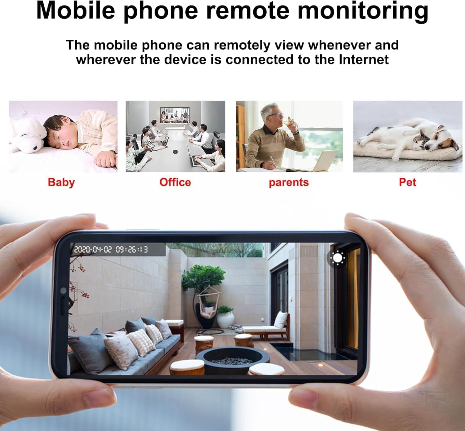SUJTKZL wireless setup with app control simplifies placement and ongoing monitoring
