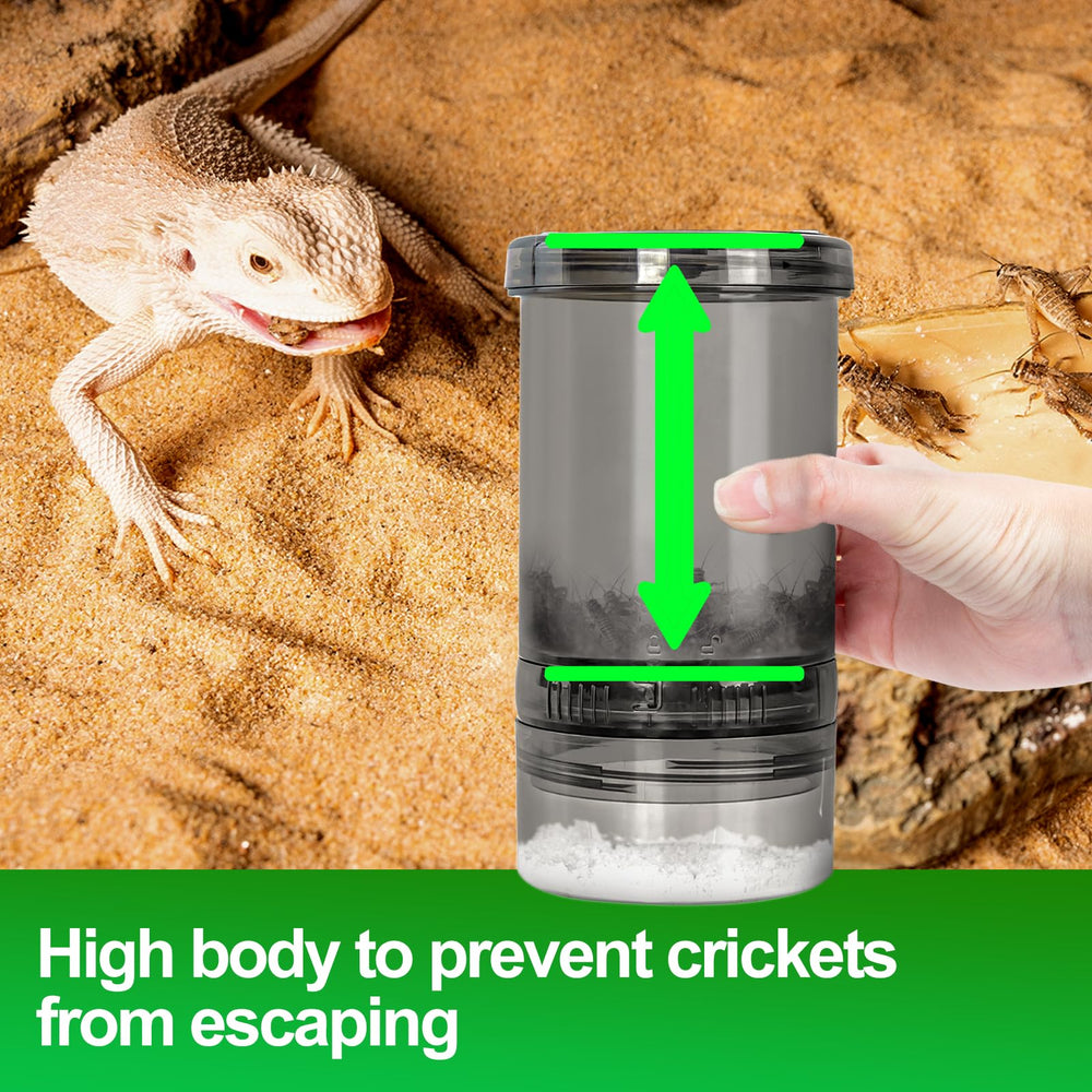 SUKEOPET anti-escape cover prevents cricket escapes during shaking