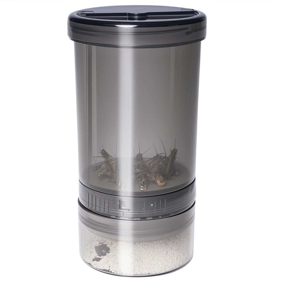 SUKEOPET cricket calcium powder mixer front view for on-the-go reptile feeding