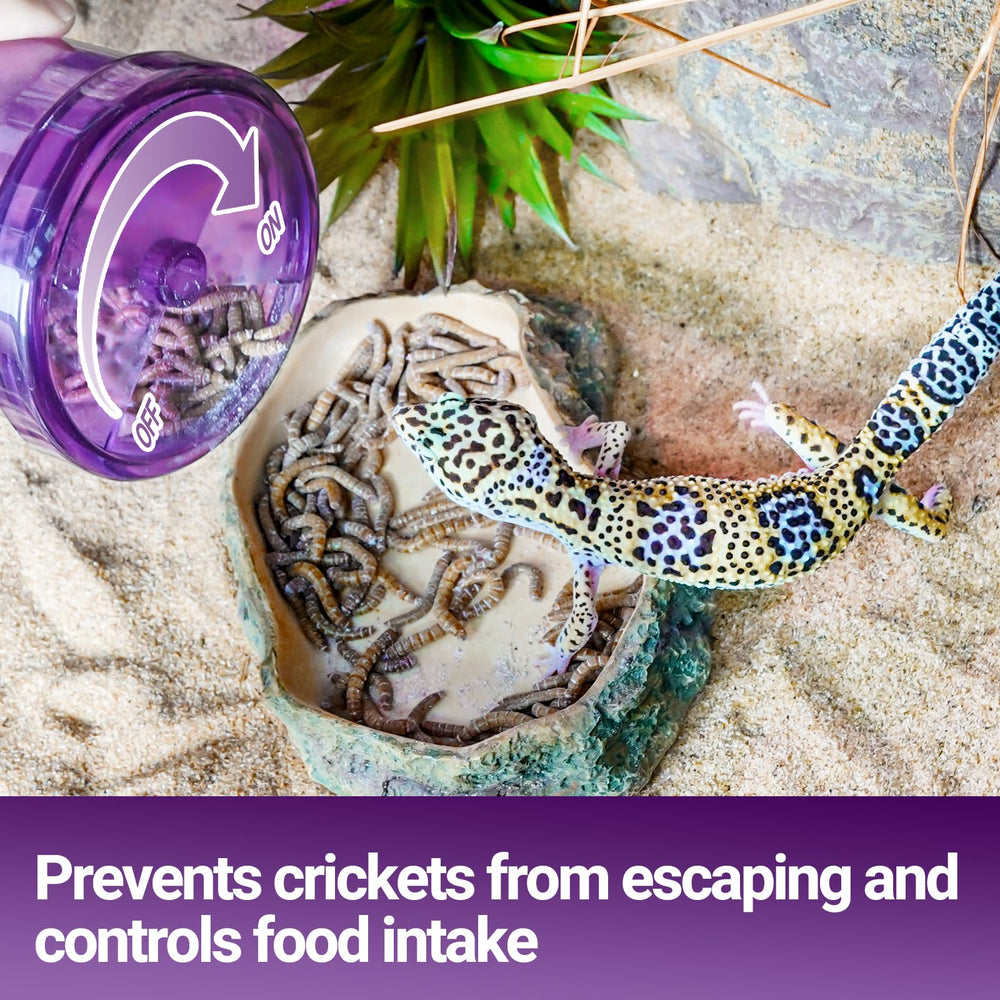 SUKEOPET cricket-calcium-powder-mixer portable-size fits outdoor feeding