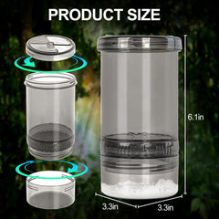 SUKEOPET mixer side view showing easy-grip handle for one-handed operation