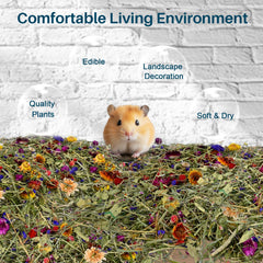 Sukh 150G hamster bedding soft texture image—edible materials for comfort.
