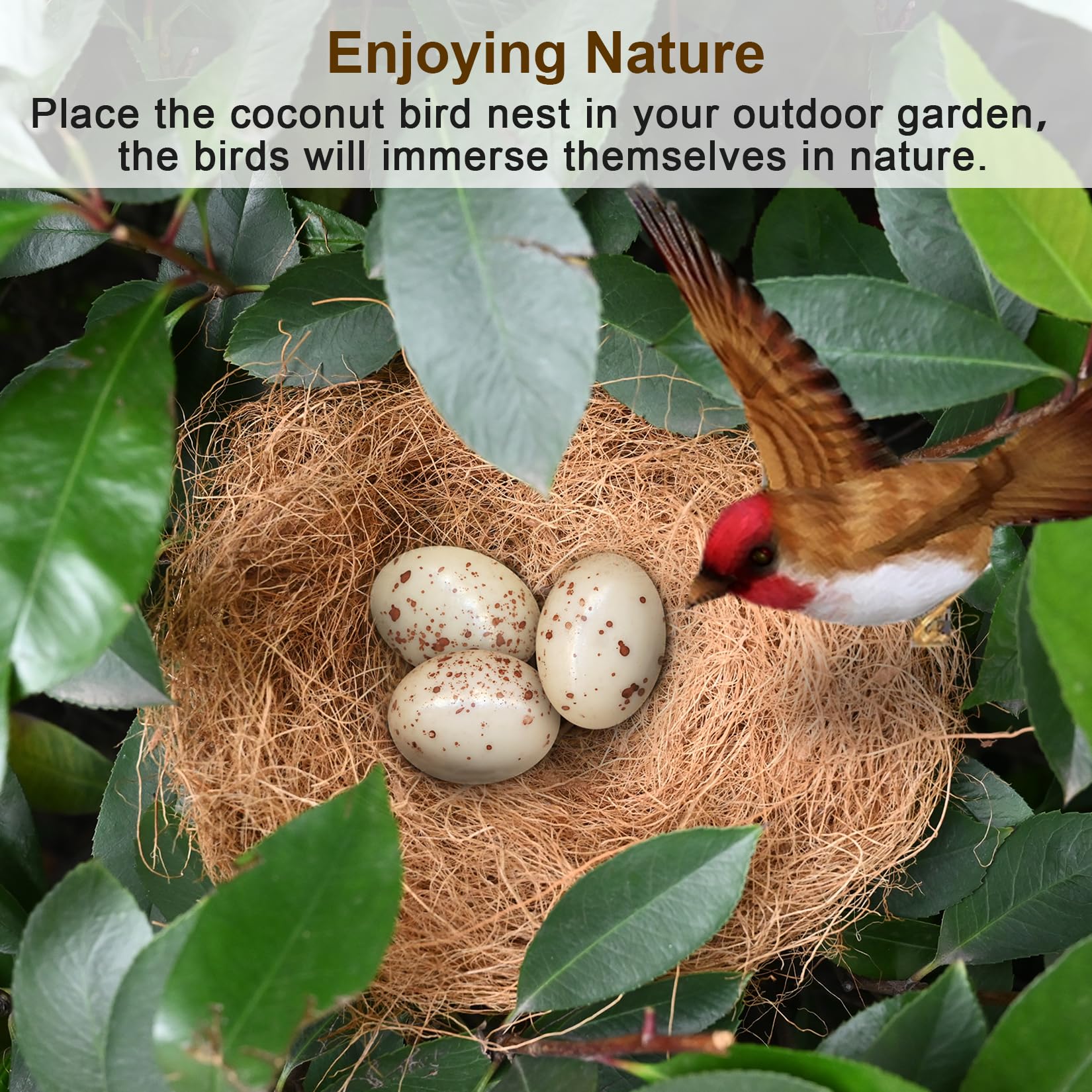 Sukh coconut fiber gift-for-bird-owners nesting material for bird lovers.
