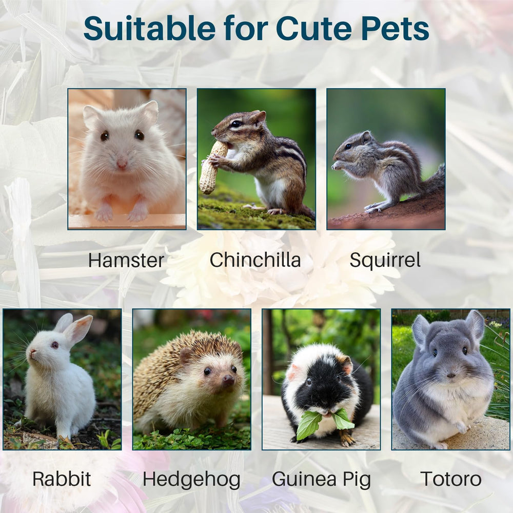 Included habitat item from Sukh bedding set demonstrates easy setup for small pets.