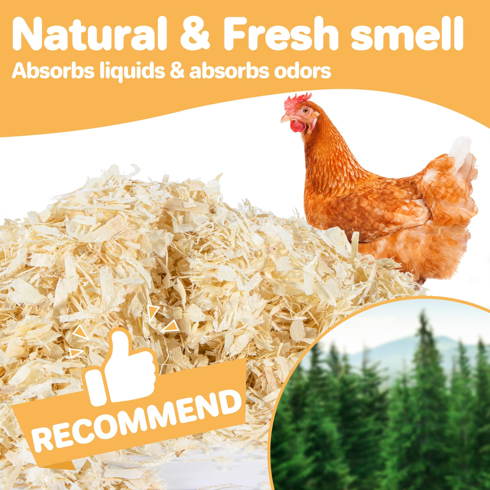 Sukh multi-pet bedding for small animals indicates versatile use beyond chickens