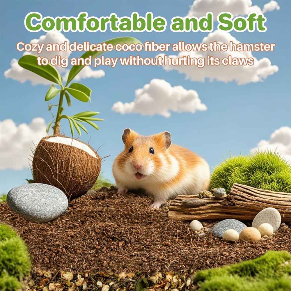 Sukh bedding enables hamsters to dig freely, promoting natural exploration.