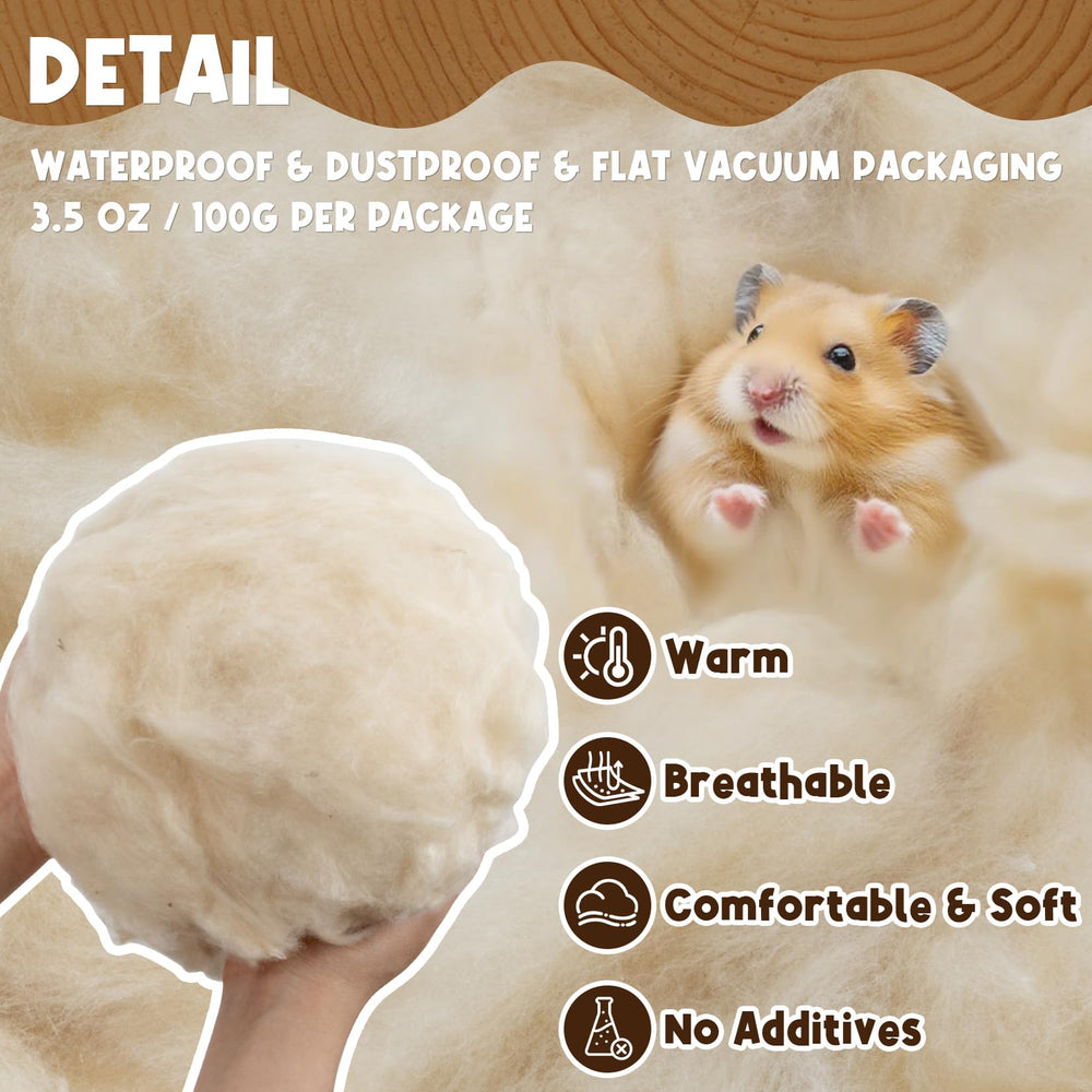 Sukh Kapok expands after opening, revealing fluffy bedding base.