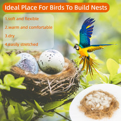 Sukh nesting material suitable for budgies and finches creates cozy nests