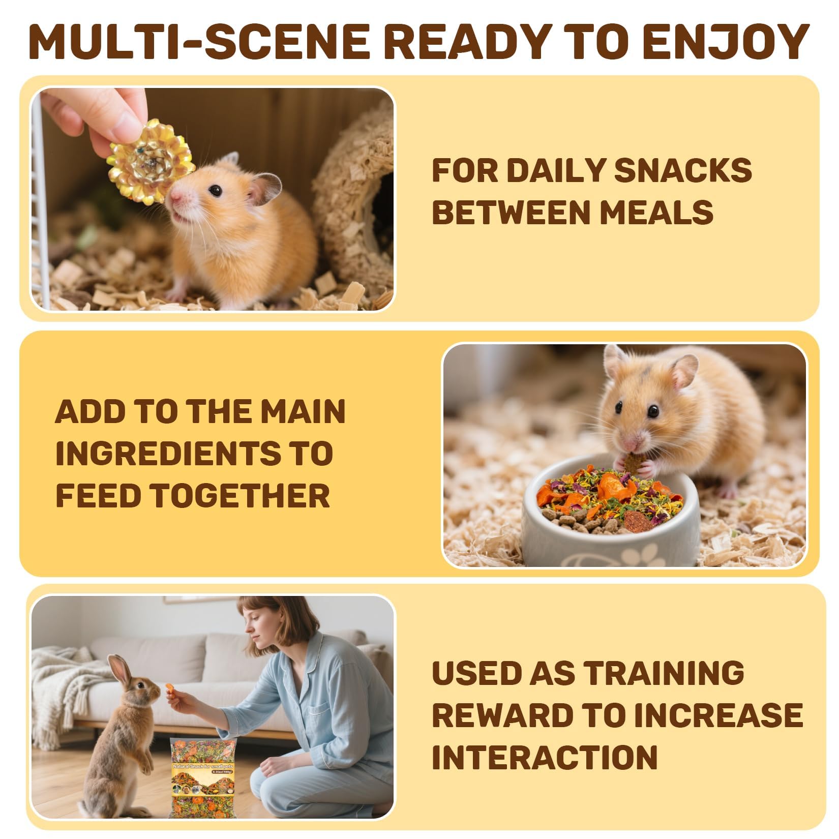 Sukh training reward snacks for bonding and daily interaction