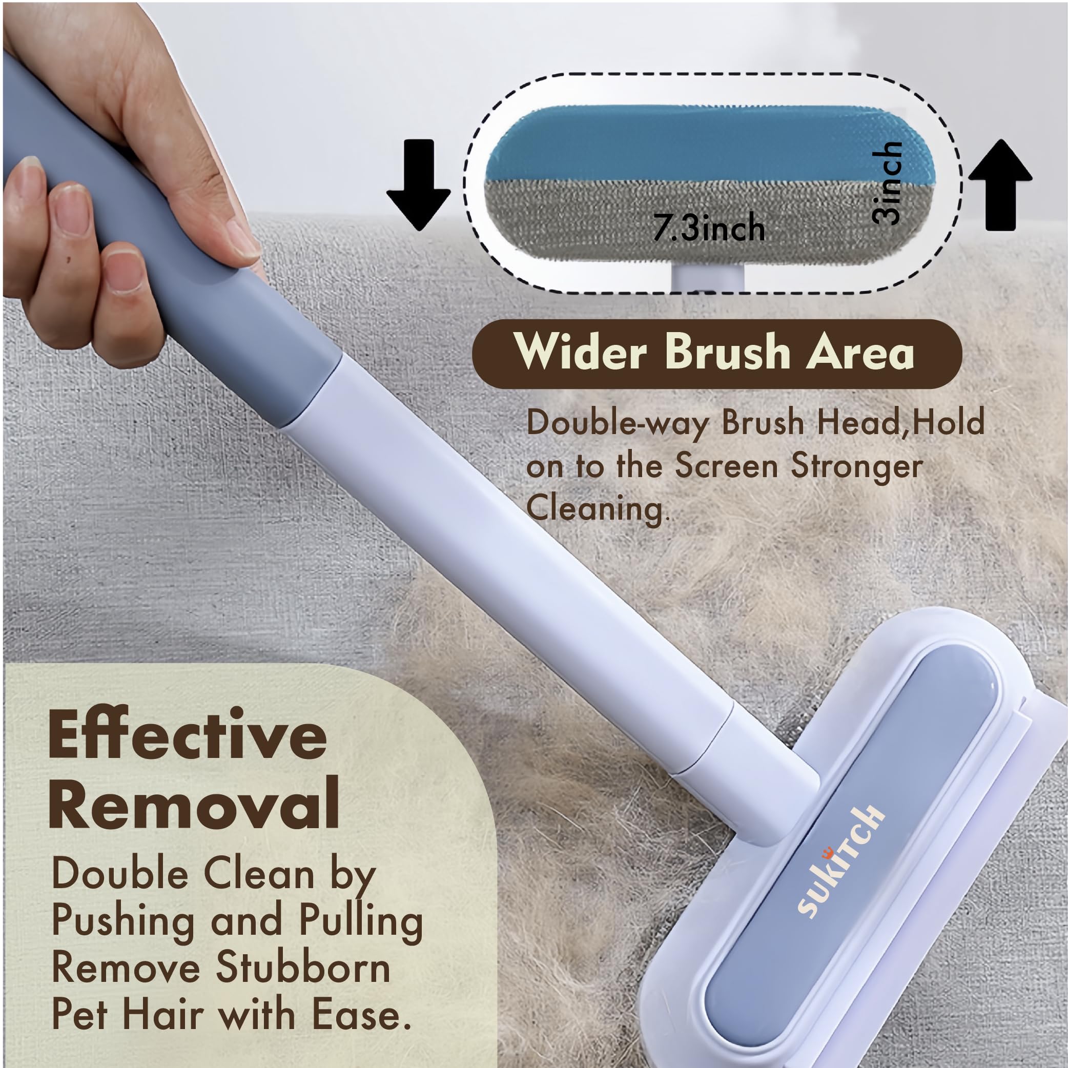 Sukitch durable-material remover delivers steady performance on carpets and furniture