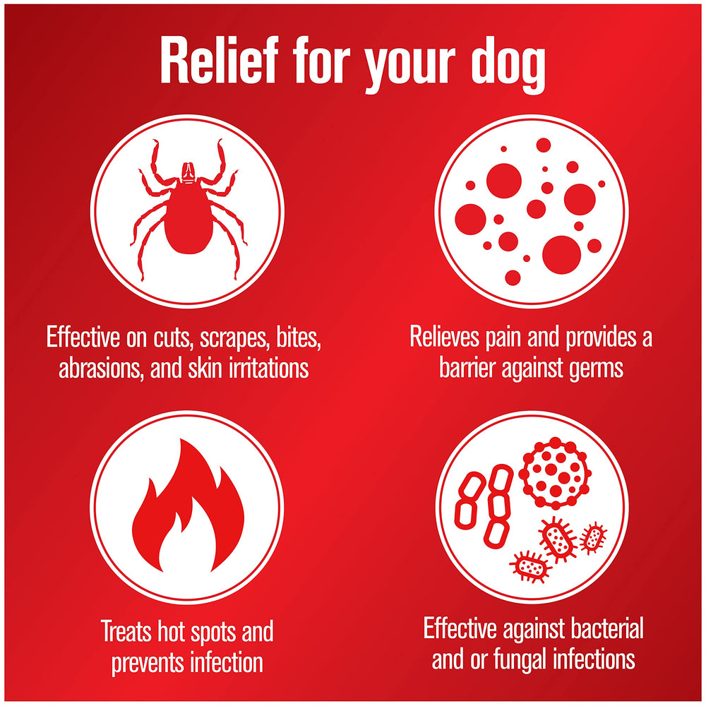 Sulfodene 3-Way ointment being applied to irritated skin on a dog.