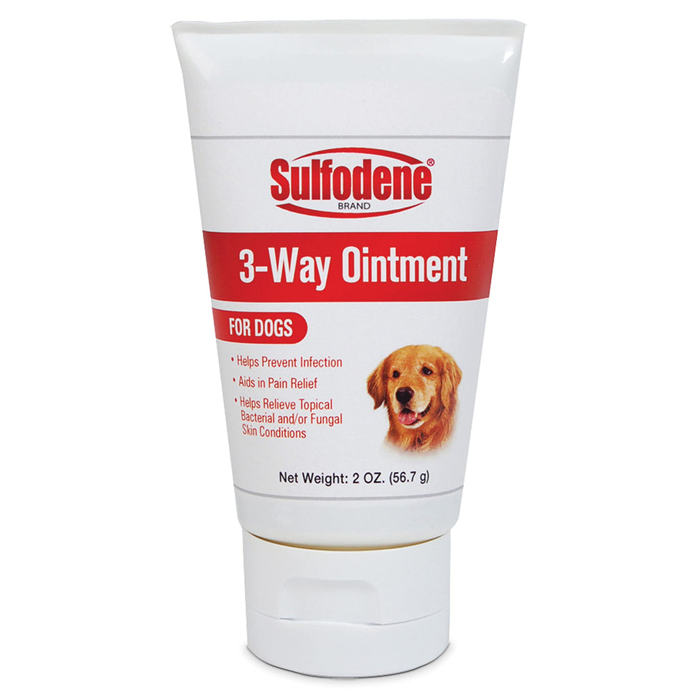 Sulfodene 3-Way Ointment bottle close-up for quick minor-wound care.