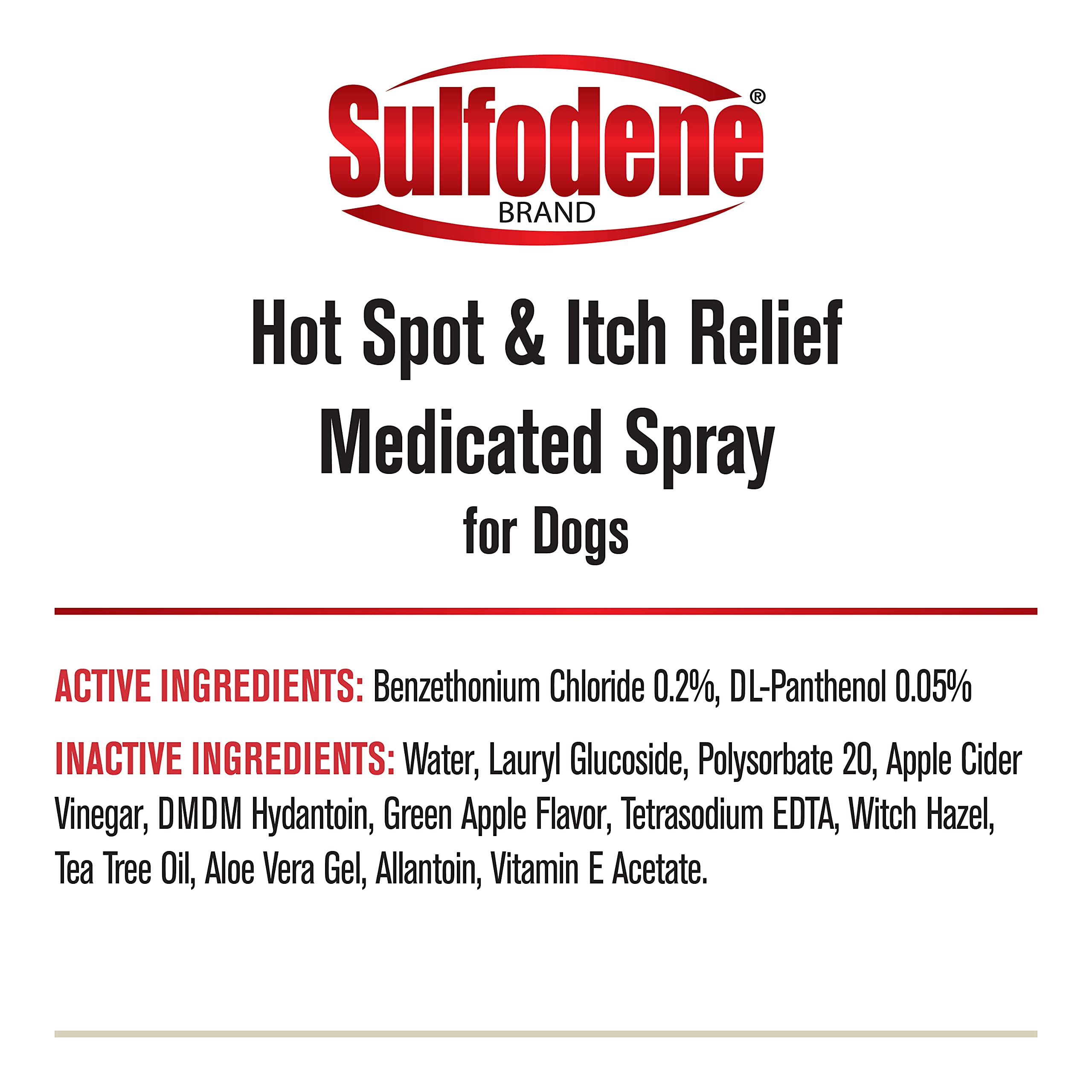 Sulfodene dog-relaxed-after-use depicts calming effect
