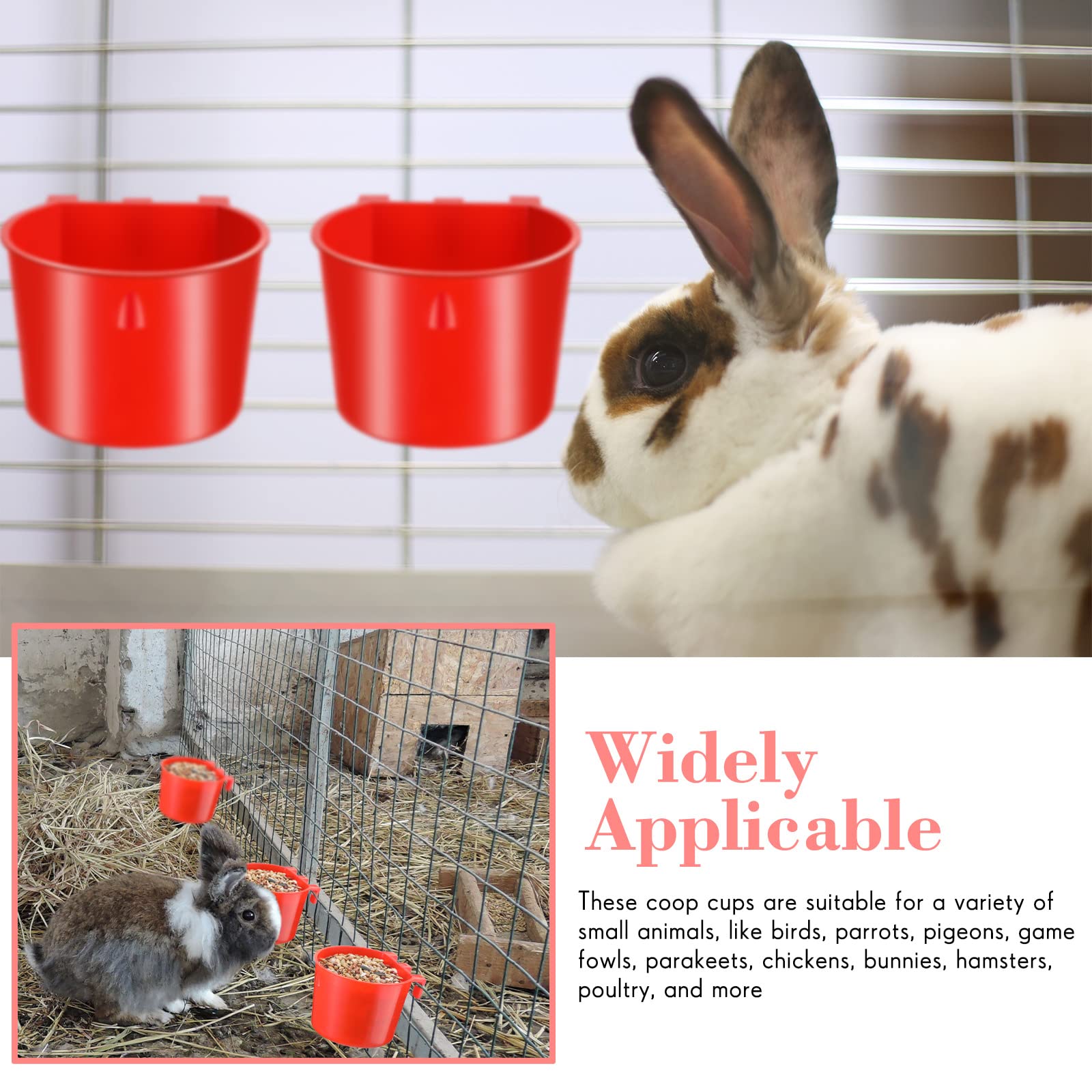 Sumind coop cups suit birds, parrots, and poultry for versatile feeding.