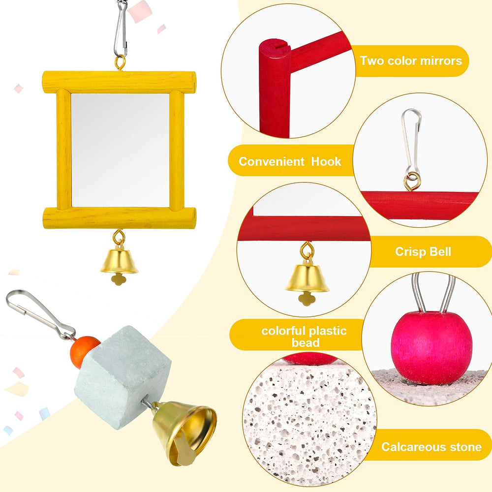 Sumind grindstone pendant with random colors for beak care during grinding