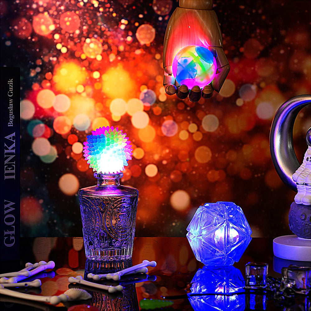 Sumind three glow dog balls set in packaging for playtime