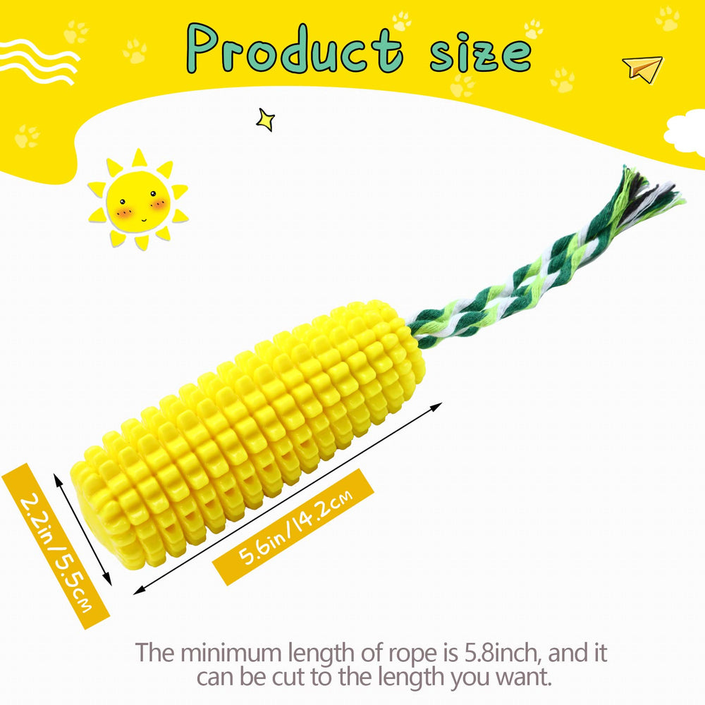 Sumind corn toy durable material close-up shows chew-resistant construction for aggressive chewers.