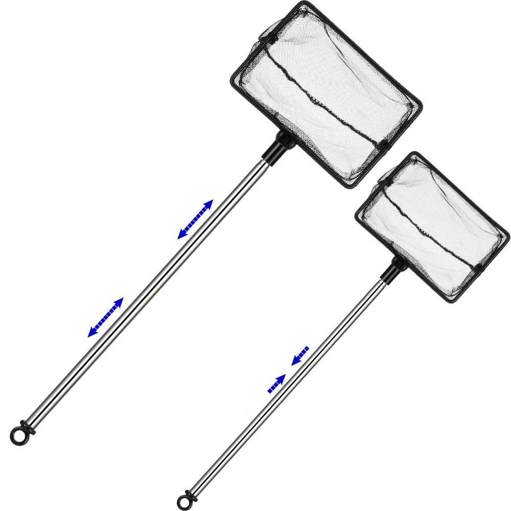 Sumind fish tank net 4-inch captures small fish safely with extendable reach.