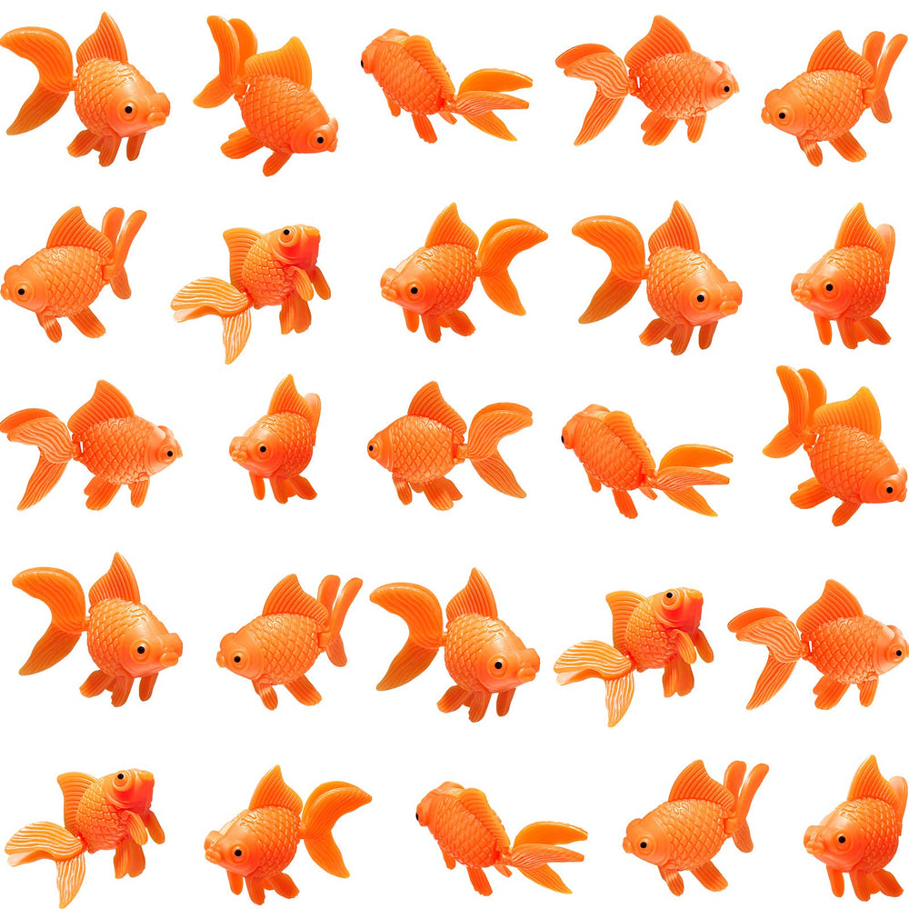 Sumind orange fake goldfish floating for vibrant aquarium decor and easy care