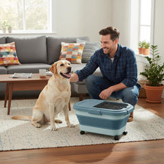 Summark cat dog food container transparent magnetic lid for quick checks