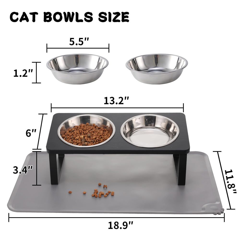 Summark dishwasher-safe cat bowls for quick cleanup after meals