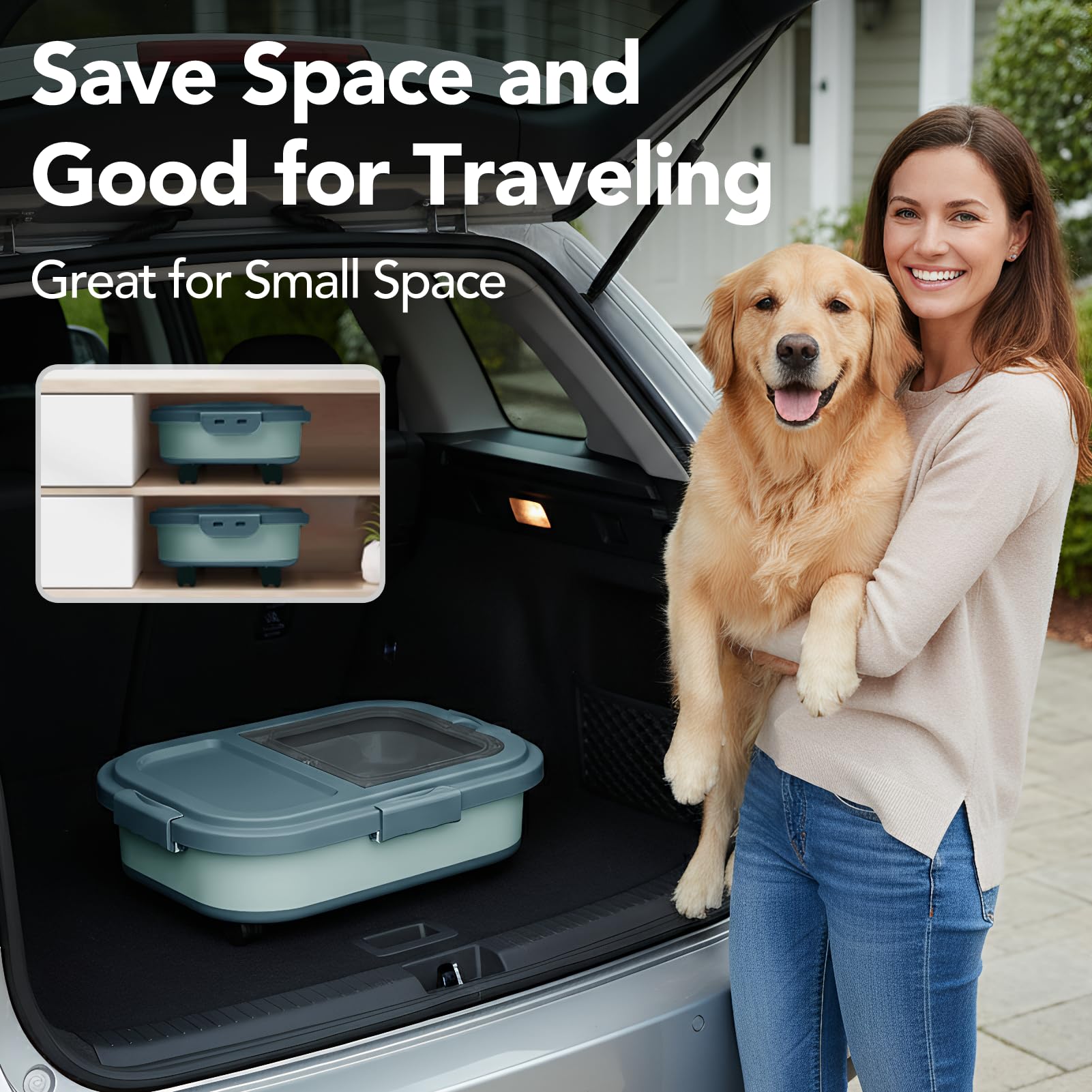 Summark pet food container made with BPA free materials for safety