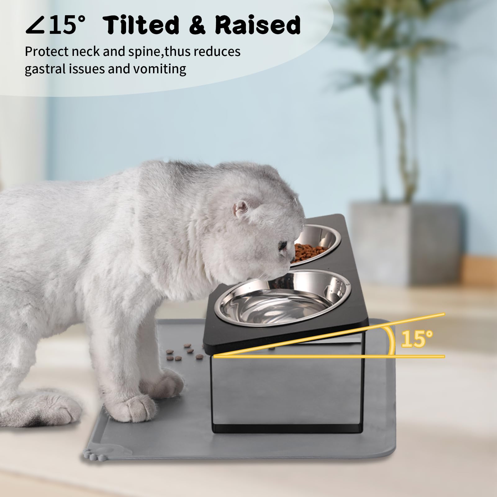 Summark silicone food mat helps prevent spills and keeps floors clean