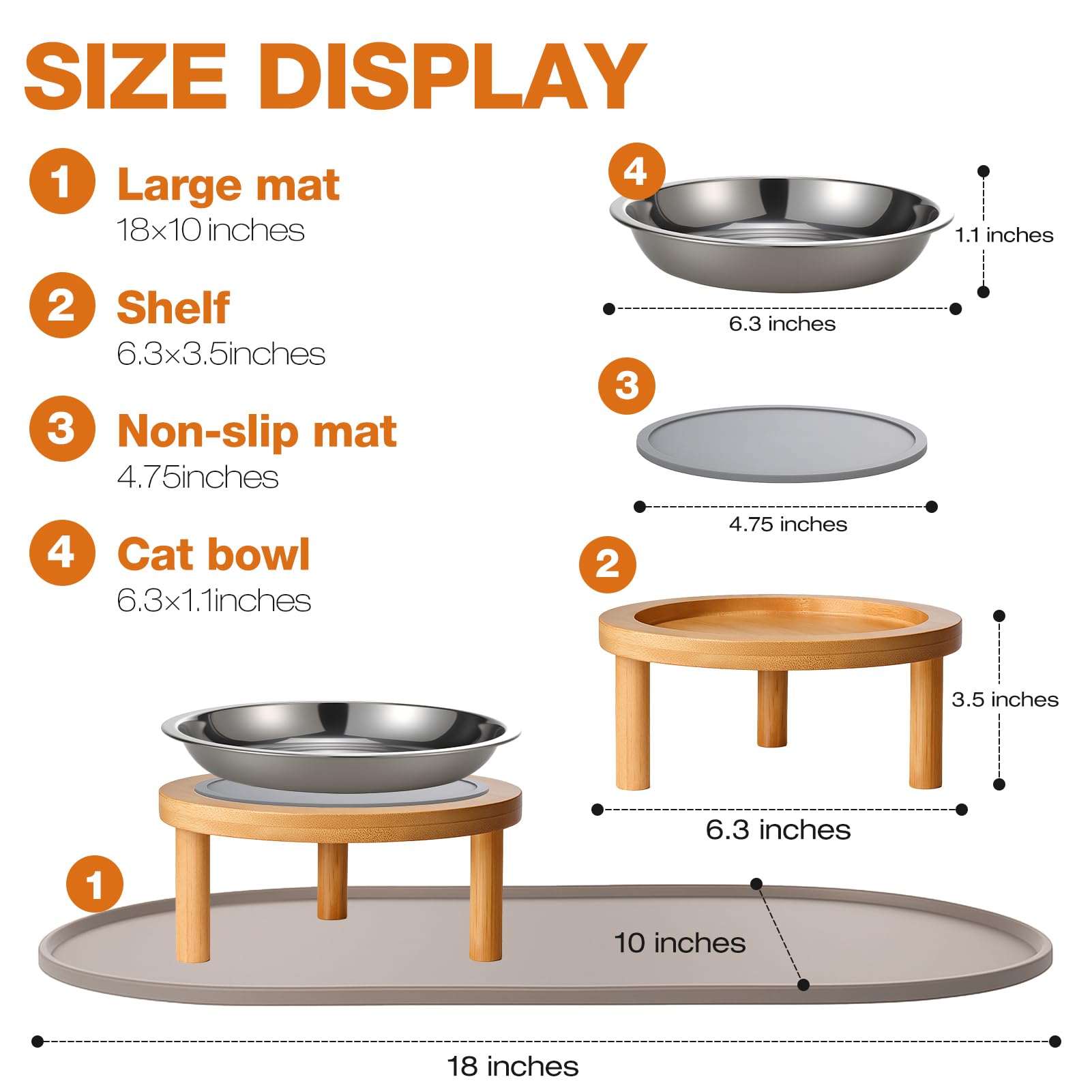 Summark stainless steel bowls are removable and rust-resistant