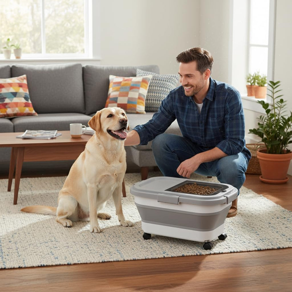 Summark transparent lid view lets you monitor food levels at a glance.