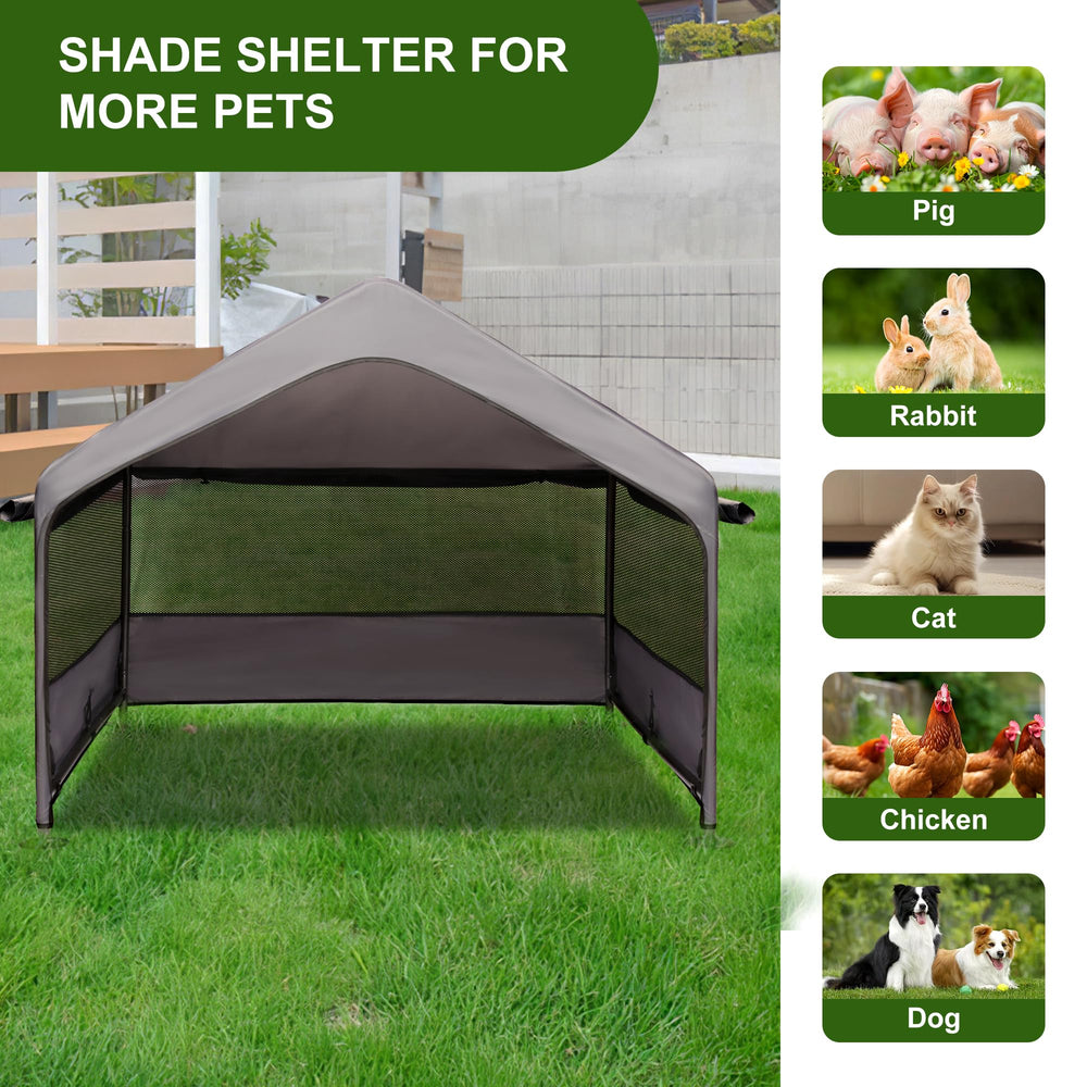 Summertrail outdoor sun protection with Oxford fabric keeps pets cool outdoors.