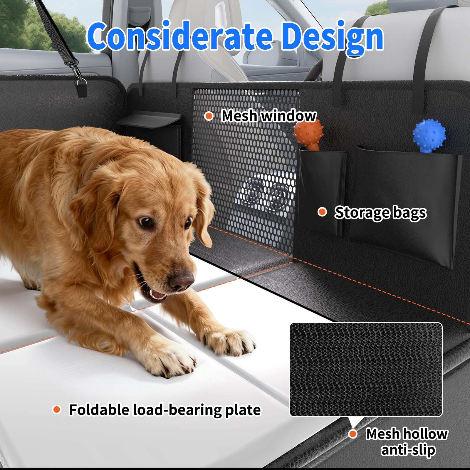 SummitGo breathable mesh window promotes airflow for comfortable pets