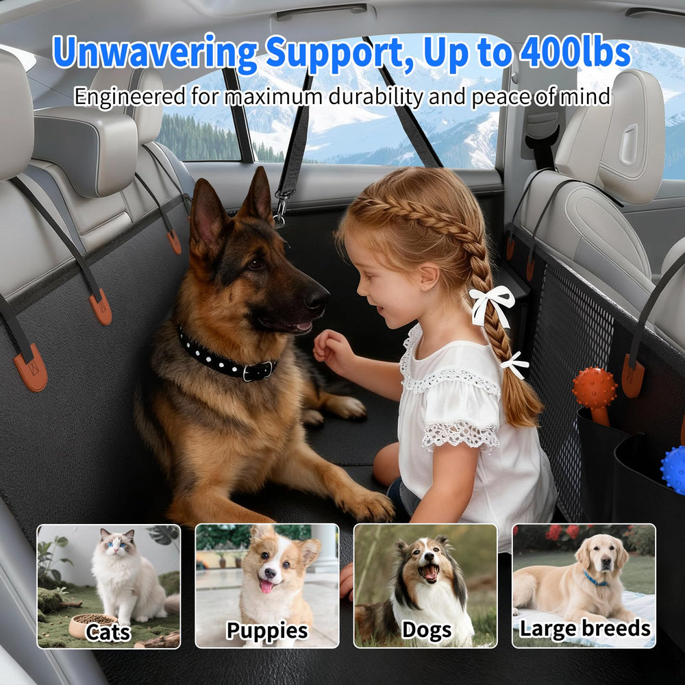 SummitGo back seat protector guards against scratches and hair