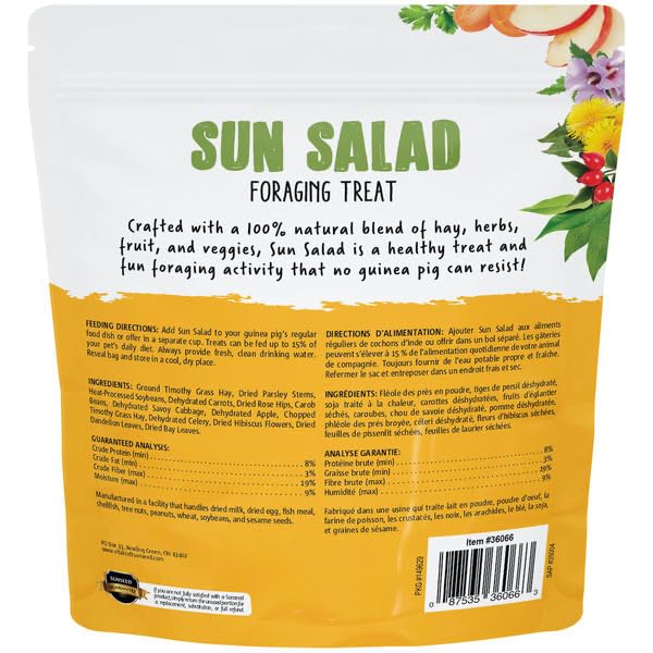 Sun Seed Vita Prima Sun Salad 3-pack packaging saves time and ensures regular treats.