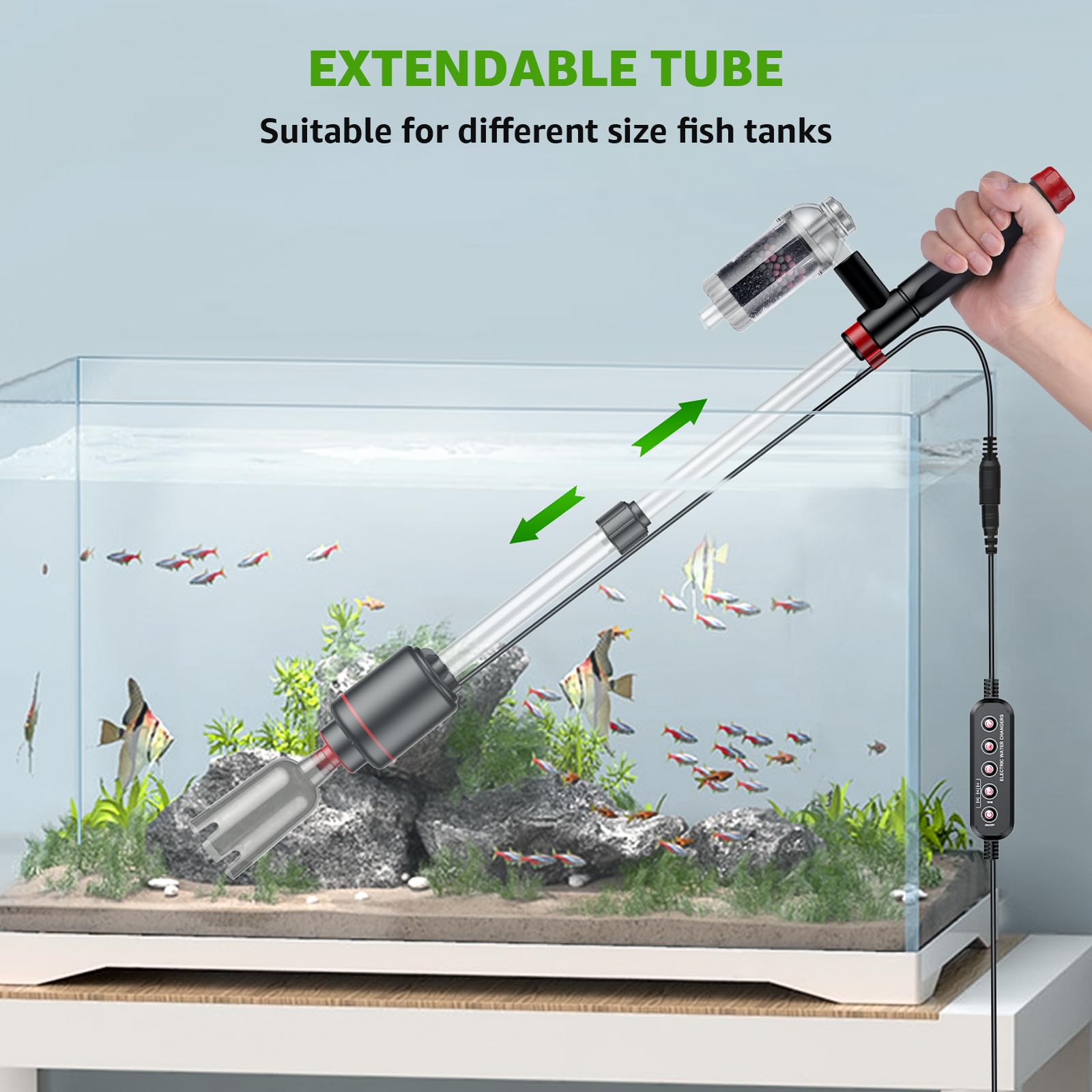 Suness easy-cleaning process reduces hands-on time with efficient automatic suction.