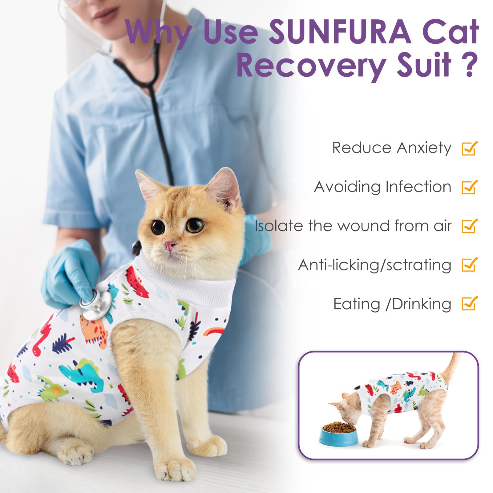 SUNFURA E-collar alternative protects wounds while enabling movement