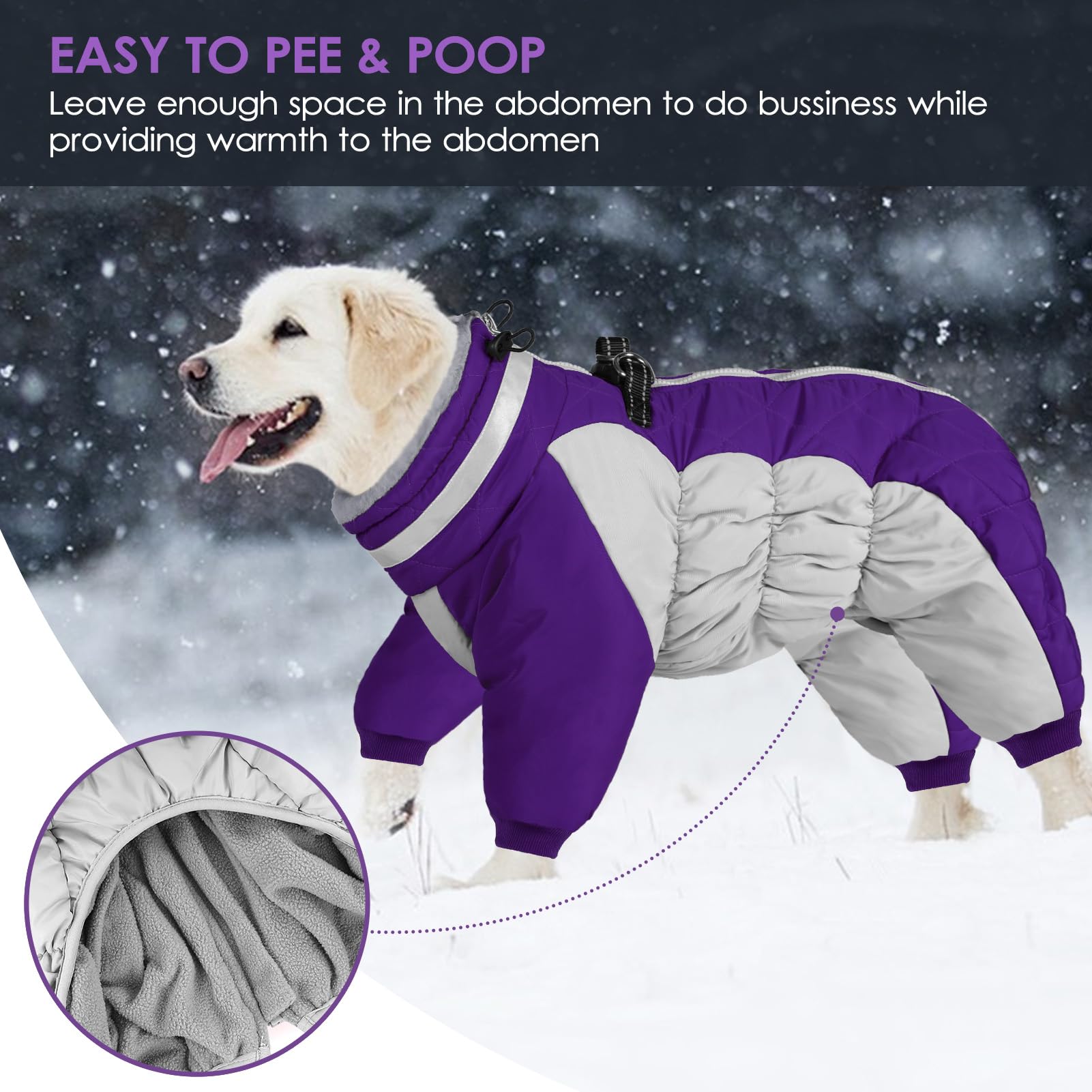 SUNFURA reflective neckline and zipper improve visibility in low light.