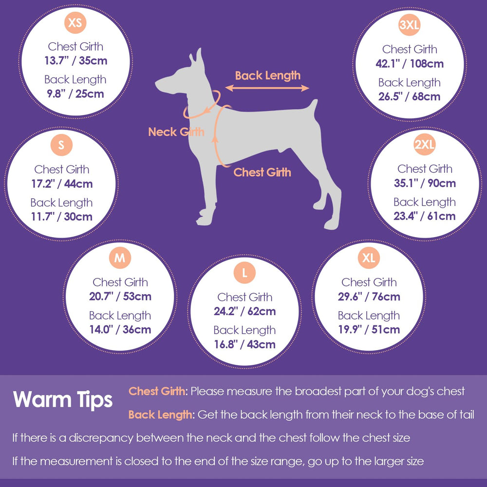 SUNFURA dog jacket warm fleece lining boosts comfort on chilly strolls