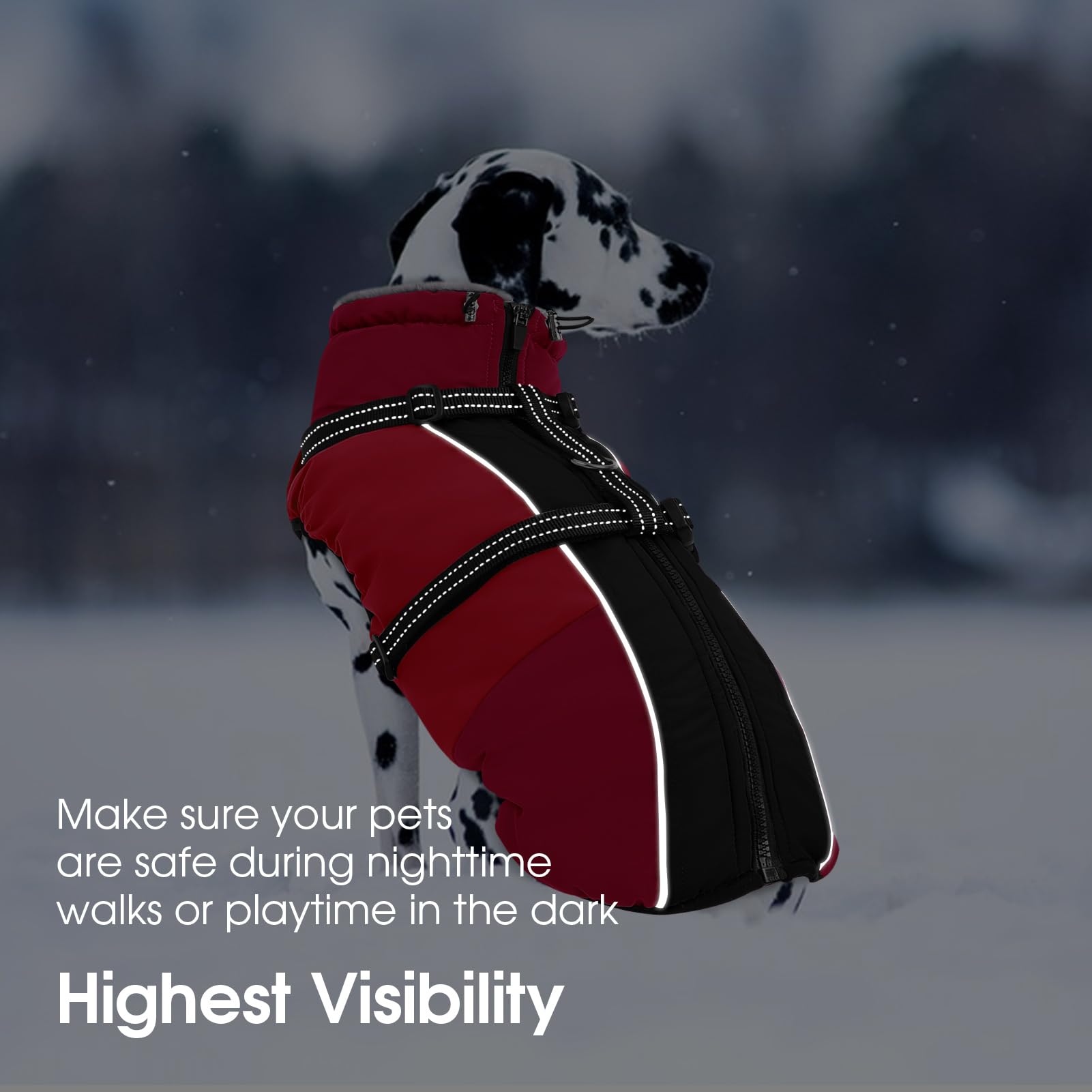 SUNFURA reflective strips increase visibility during low-light evening walks.