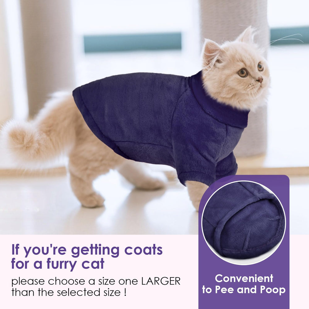 SunFURA high belly cut coat allows bathroom breaks for kittens.