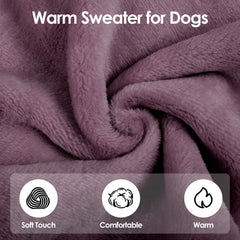 SUNFURA kitten fleece pullover with sleeves closeup showing snug comfort