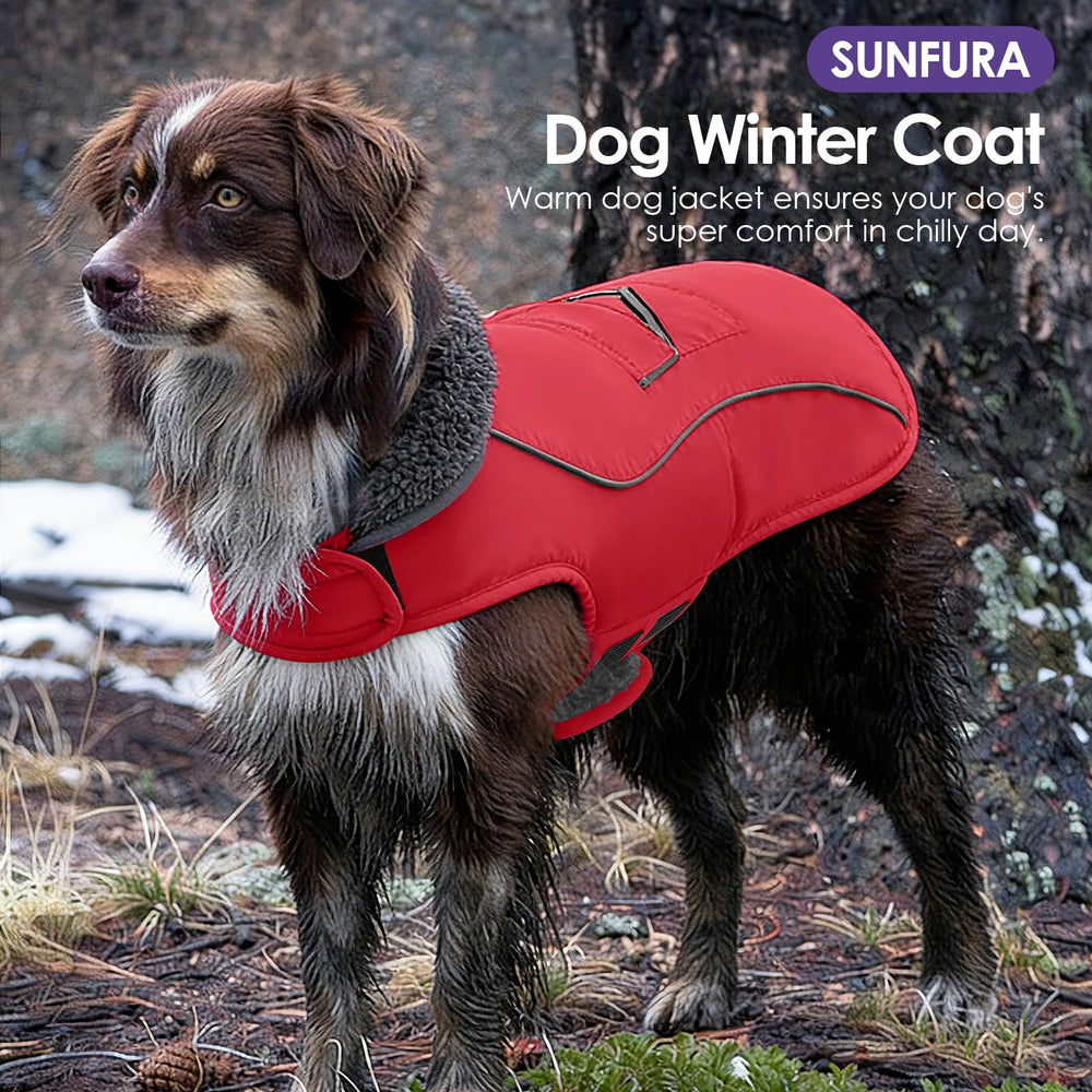 SUNFURA dog coat easy-on-off design for quick outfitting