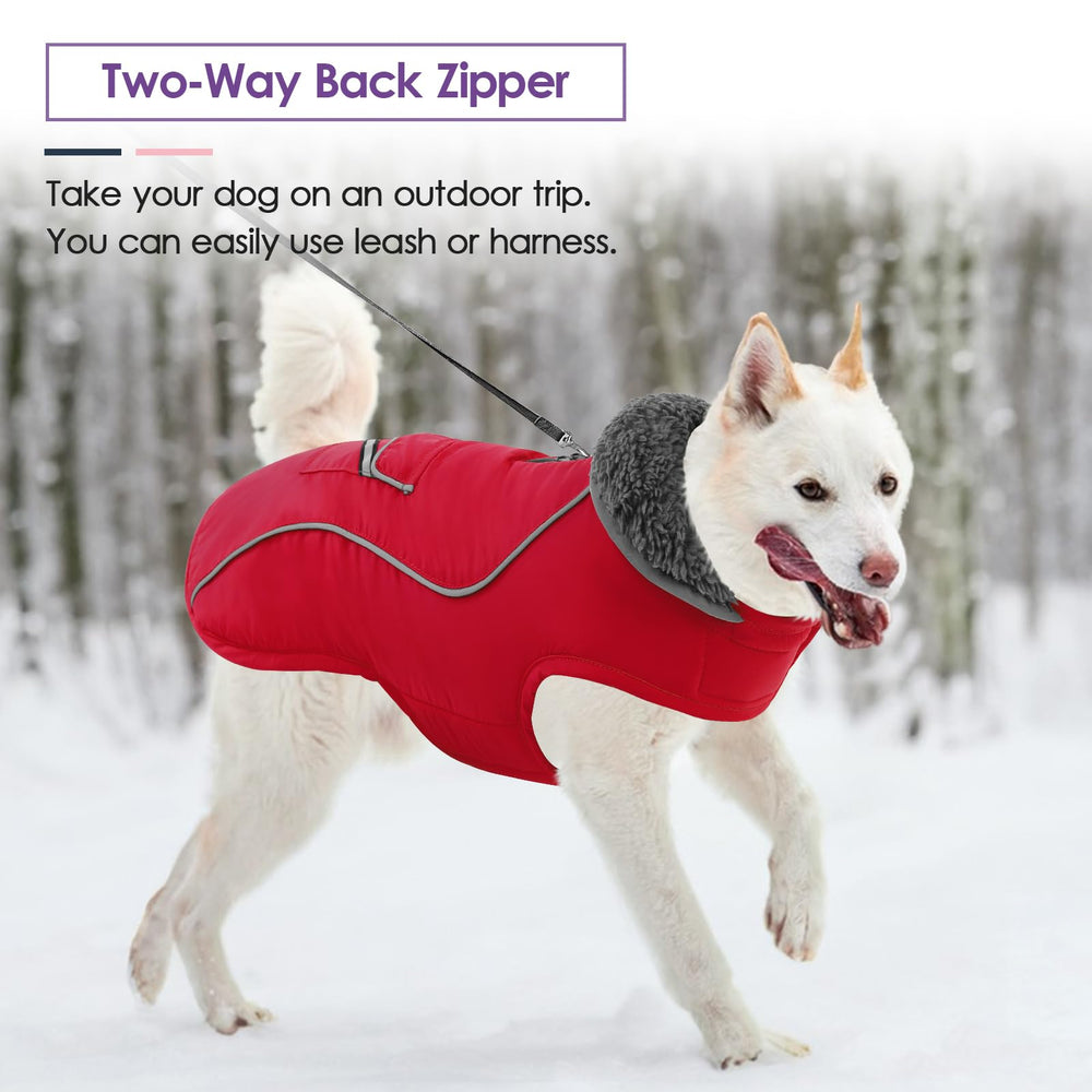 SUNFURA fleece-lined coat for added warmth on frost days