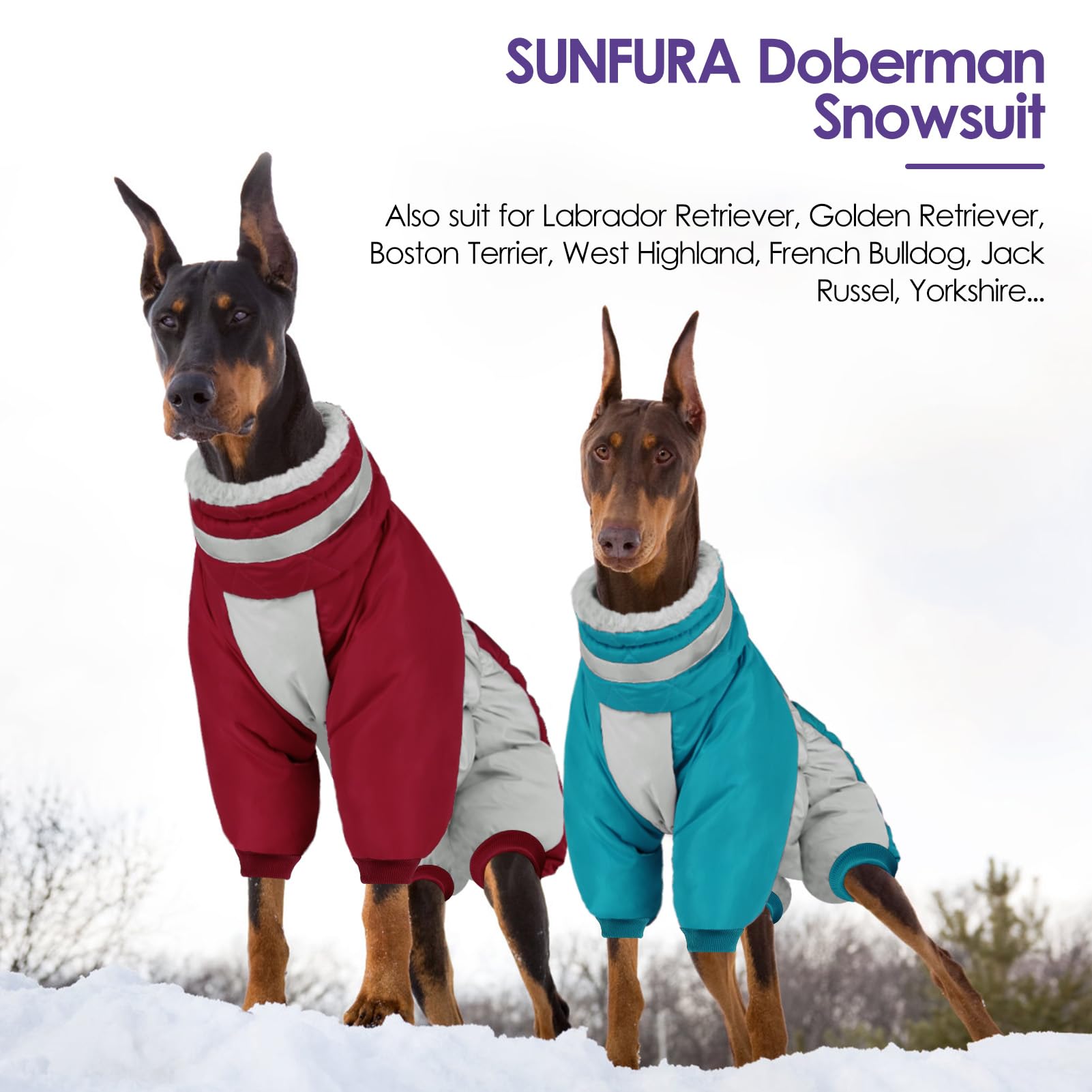 SunFURA legged snowsuit design supports easy movement and bathroom breaks