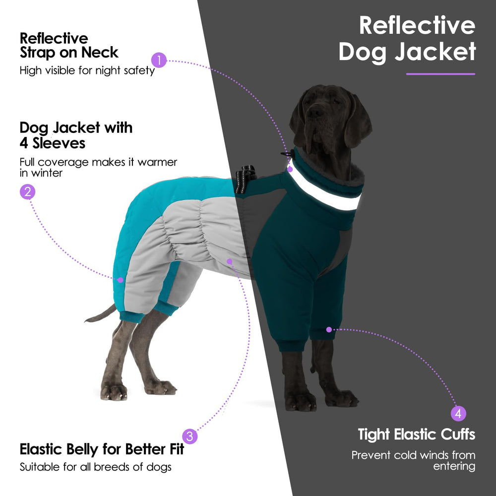 SUNFURA windproof snowsuit with legs demonstrating full leg coverage against wind.